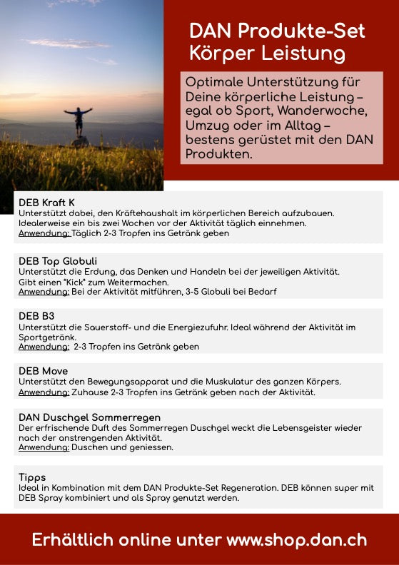 NEU DAN Produkte - Set "Körper Leistung", 5-teilig