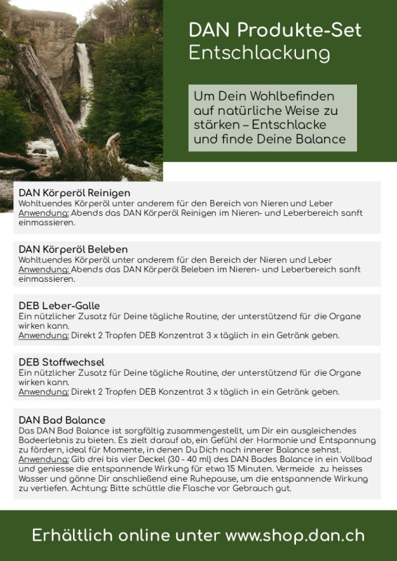 Neu DAN Produkte - Set "Entschlackung", 5-teilig